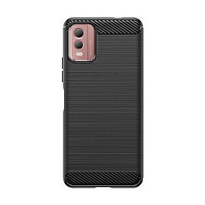 Hurtel - Силиконовый чехол Carbon Case для Nokia C32 - черный