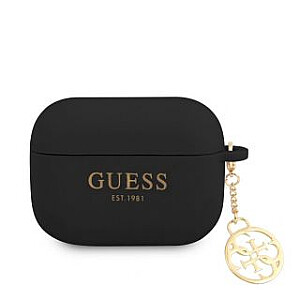 Guess - AirPods Pro 4G Charm Silicone Case Black