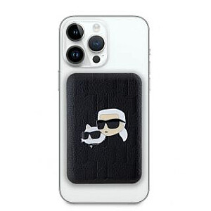 Karl Lagerfeld - Karl Lagerfeld Embossed K&CH Heads MagSafe Powerbank 5000mAh Black