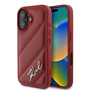 Karl Lagerfeld Apple iPhone 16 hardcase Quilted Signature Red