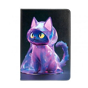 iLike iPad 10.2 / 10.5 Tablet Case Design Cat Purple