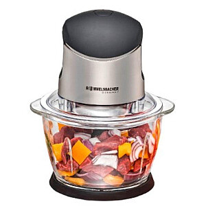 Rommelsbacher Multi Food Chopper 1l nerūsējošais tērauds melns Schwarz MZ 400 (MZ 400)