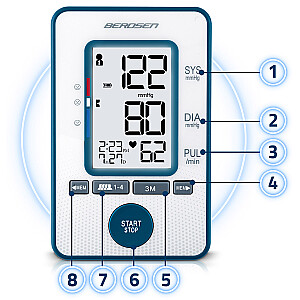 Riešo kraujospūdžio matuoklis BD-121 Berdsen