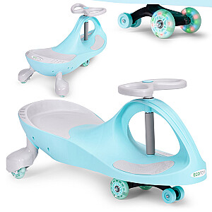 Wiggle car ride-on toy LED wheels blue ECOTOYS