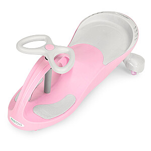 Wiggle car ride-on toy LED wheels pink ECOTOYS