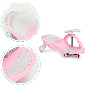 Wiggle car ride-on toy LED wheels pink ECOTOYS