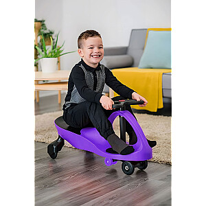 Wiggle car ride-on toy LED wheels purple ECOTOYS