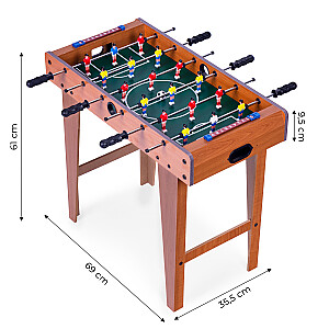 Stalo futbolas 69x35 cm medinis stalo futbolo žaidimas ECOTOYS