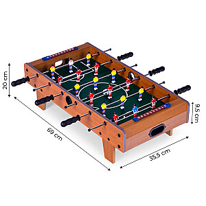 Mini stalo futbolas 70x35 cm medinis stalo futbolas ECOTOYS