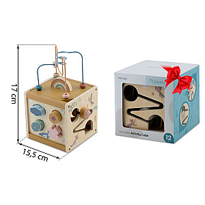 Koka sensorā rotaļlieta kubs NK-861 Nukido