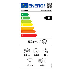 Стиральная машина Whirlpool WRSB 7259 WS EU, 7 кг, белый
