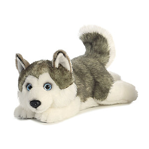 AURORA Miyoni Mīkstā rotaļlieta Husky (grey), 27 cm