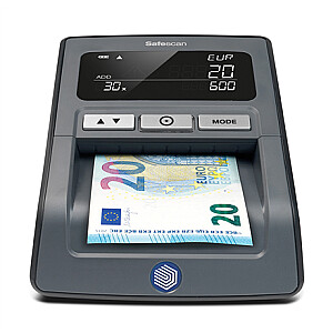SAFESCAN Money Checking Machine 155-S Black, Suitable for  EUR, GBP, CHF, PLN and HUF, Number of detection points 7, Value counting