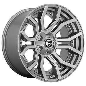 Fuel D713 Rage Platinum Brushed Gun Metal Tinted Clear 10x20 5x139.7 ET-18 CB87,1 (PCD2: 5x127) 60° 1133 kg D71320005747 Fuel