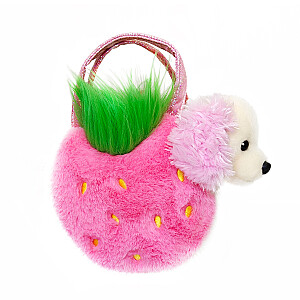 AURORA Fancy Pals Mīkstā rotaļlieta Strawberry poodle in a bag, 20 cm