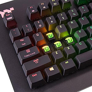 Level 20 RGB Черная игровая клавиатура Razer Green