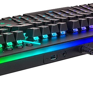 Level 20 RGB Черная игровая клавиатура Razer Green