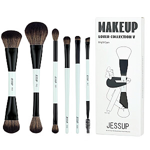 JESSUP SET Duo-End Brush šešių makiažo šepetėlių rinkinys T501