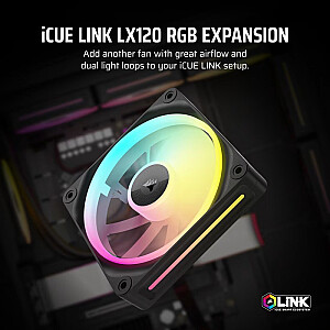 iCUE LINK LX120 RGB 120mm vienas ventilators