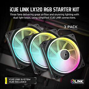 iCUE LINK LX120 RGB 120mm Triple Fan Kit