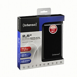 Memory Case 500GB 2,5" Black