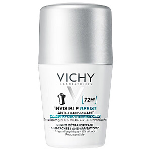 VICHY Invisible Resist antiperspirants ar bumbiņu pret pēdām 50ml