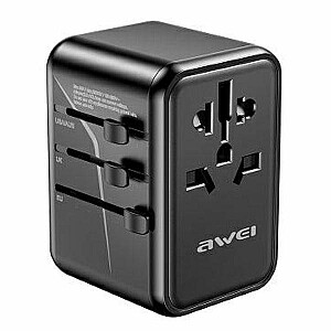 Путешествующий зарядное устройство GaN 65W 4в1 US/AU/EU/UK C-40 2xUSB +3xUSB-C 