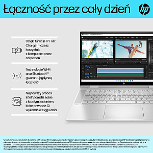 HP Envy 15-ES2050WM i5-1240P 15.6"FHD Touch 16GB SSD512 BT BLKB FPR x360 Win11 Dabiski sudrabs (REPACK) 2G