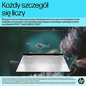 HP Envy 15-ES2050WM i5-1240P 15.6"FHD Touch 16GB SSD512 BT BLKB FPR x360 Win11 Dabiski sudrabs (REPACK) 2G