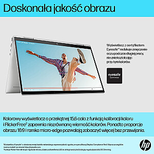 HP Envy 15-ES2050WM i5-1240P 15.6"FHD Touch 16GB SSD512 BT BLKB FPR x360 Win11 Dabiski sudrabs (REPACK) 2G