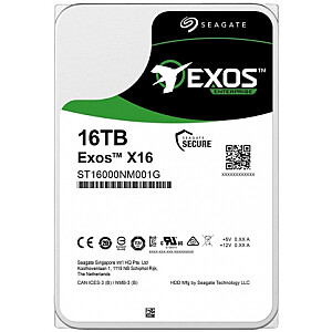 Exos X16 16TB 3.5" 256MB ST16000NM001G