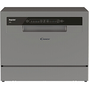 CANDY Table Top Dishwasher CP 6E51LS, Width 55 cm, Energy class E, Silver