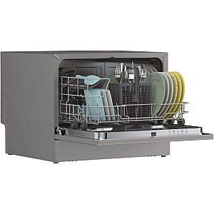 CANDY Table Top Dishwasher CP 6E51LS, Width 55 cm, Energy class E, Silver