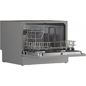 CANDY Table Top Dishwasher CP 6E51LS, Width 55 cm, Energy class E, Silver