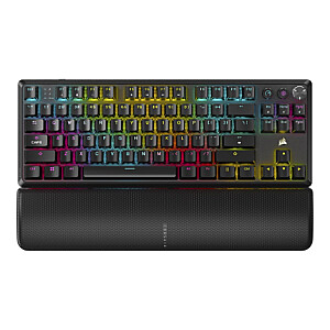 Corsair | Tenkeyless mehāniskā spēļu tastatne | K70 CORE TKL | Spēļu tastatne | Bezvadu | NA | Melns | MLX RED slēdzis | Bezvadu savienojums