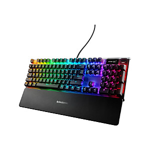 SteelSeries Apex Pro TKL Gen 3 | Spēļu tastatūra | Vadu | ND | Melns | USB-C | OmniPoint 3.0 Regulējamie HyperMagnetic slēdži