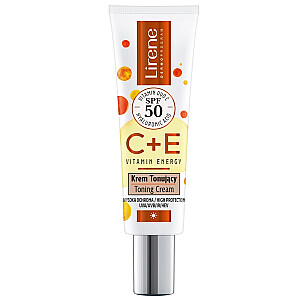 LIRENE C+ E vitamīnu enerģijas tonējošs krēms SPF50 30ml