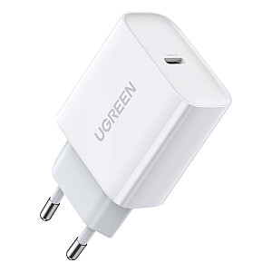 UGREEN CD137 telefona lādētājs 20W | PD 3.0 | USB-C balts