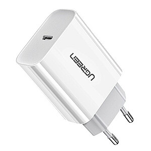 UGREEN CD137 telefona lādētājs 20W | PD 3.0 | USB-C balts