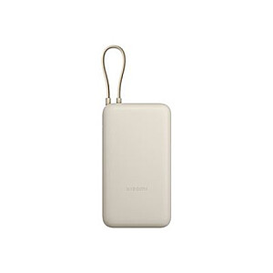 Xiaomi 33W Power Bank (integrēts kabelis) | 20000 mAh | USB-C/USB-C kabelis/USB-A | Brūns