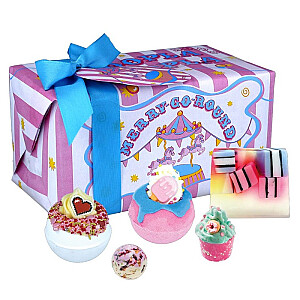 BOMB COSMETICS SET Cotton Candy Dreams vannas bumbas 4gab. + ziepes 1gab.