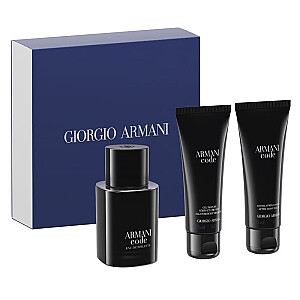 SET GIORGIO ARMANI Code EDT purškiklis 50ml + DUŠO GELIS 75ml + PASKUTINIS SKUSTUVAS BALZAMAS 75ml