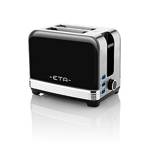 ETA Storio Toaster ETA916690020 Мощность 930 Вт, Материал корпуса Нержавеющая сталь, Черный