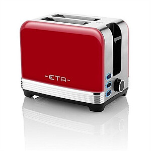 ETA Storio Toaster ETA916690030 Мощность 930 Вт, Материал корпуса Нержавеющая сталь, Красный