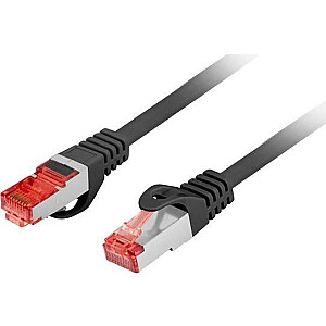 Lanberg PATCHCORD KAT.6 FTP LSZH CU 0.25M MELNS FLUKE PĀRBAUDĪTS LANBERG