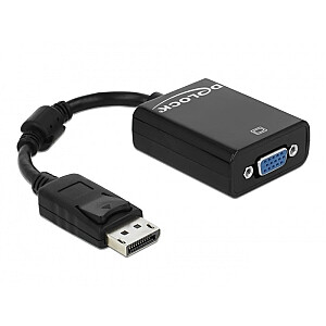 Адаптер AV Delock DisplayPort - D-Sub (VGA) черный (61848)