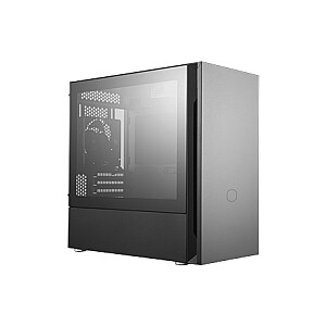 Cooler Master SILENCIO S400 with TG side panel Black,  Mini ITX, Micro ATX, Power supply included No