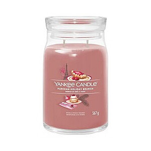 Yankee Candle Signature Parīzes brīvdienu brokastu liela svece 567g