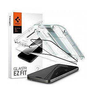 Spigen Glas.TR iPhone 15 Pro Max 6.7" "EZ FIT" 2 gab. caurspīdīgs temperēts stikls AGL06872