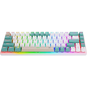 VEXX GK-084 mehāniskā tastatūra RGB apgaismojums balts